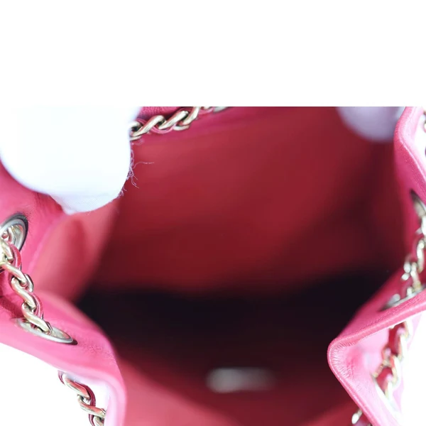 CHANEL In Seoul Small Quilted Lambskin Backpack Bag Red
