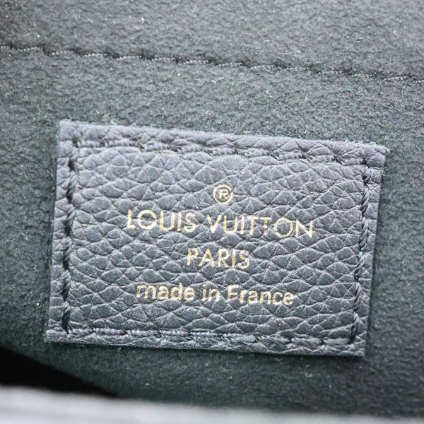 LOUIS VUITTON Lockme Tender Calfskin Leather Chain Shoulder Bag Black