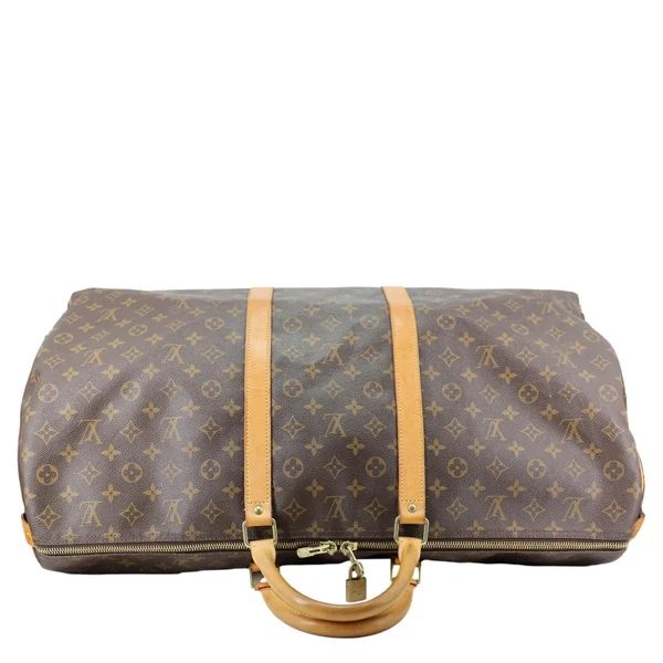LOUIS VUITTON Keepall 55  Monogram Canvas Travel Bag Brown