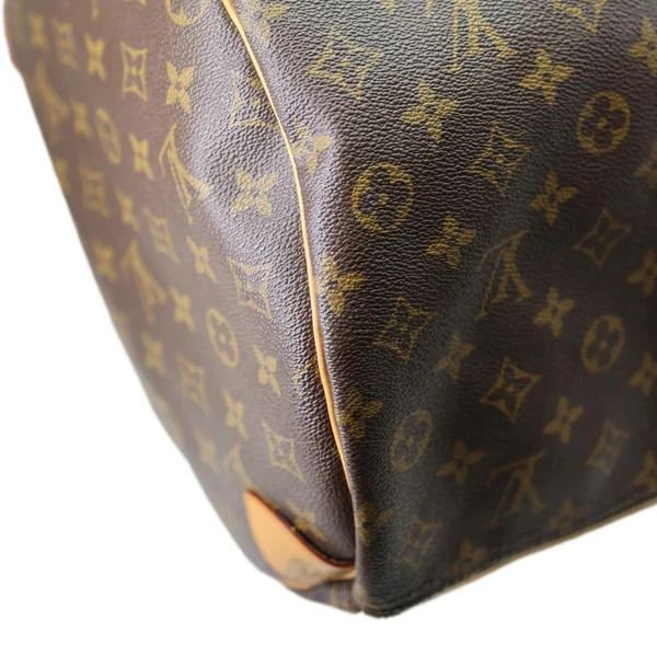 LOUIS VUITTON Keepall 55  Monogram Canvas Travel Bag Brown