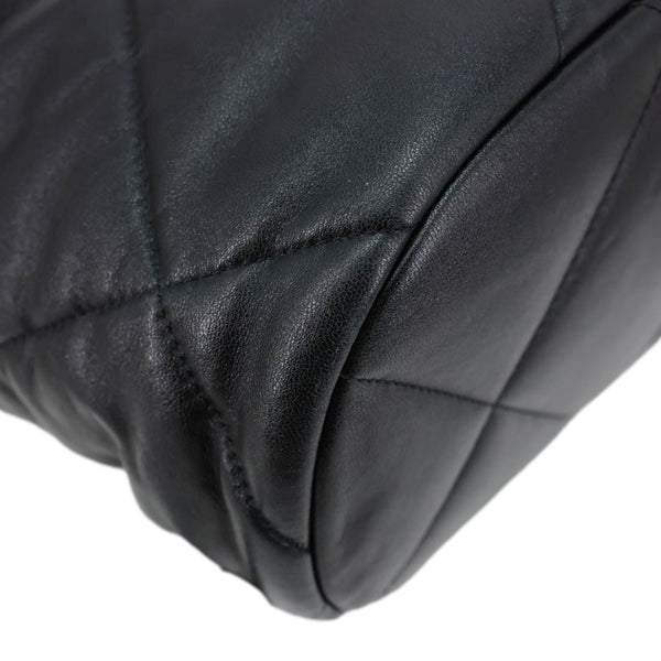 CHANEL 19 Quilted Lambskin Leather Backpack Black