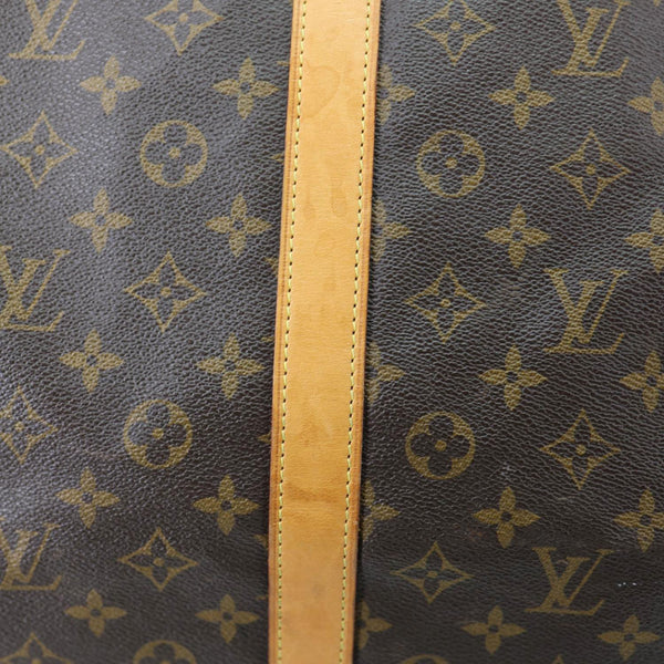 LOUIS VUITTON Keepall 55  Monogram Canvas Travel Bag Brown