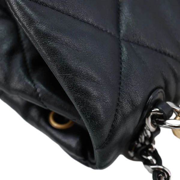 CHANEL 19 Quilted Lambskin Leather Backpack Black