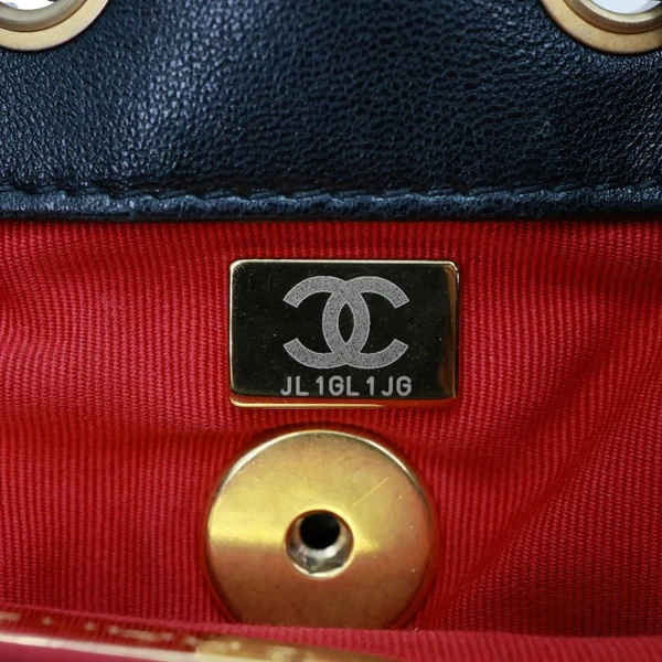 CHANEL 19 Quilted Lambskin Leather Backpack Black