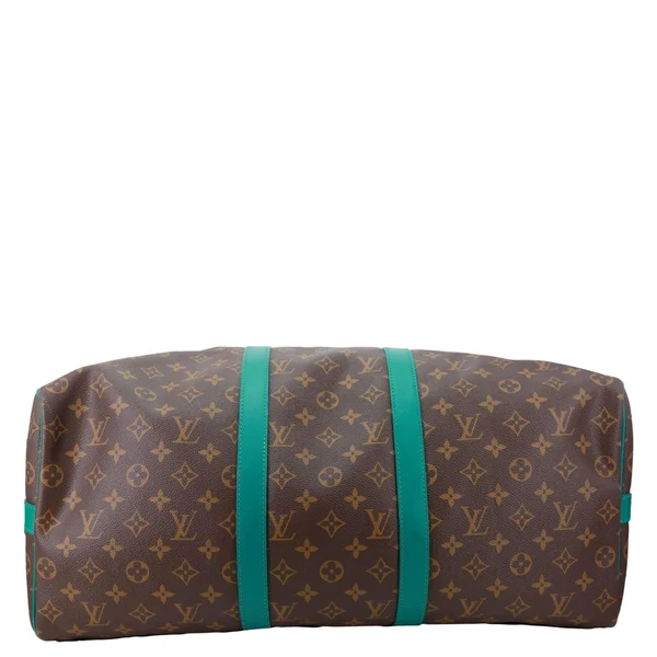 LOUIS VUITTON Keepall 50 Bandouliere Monogram Canvas Travel Bag Green
