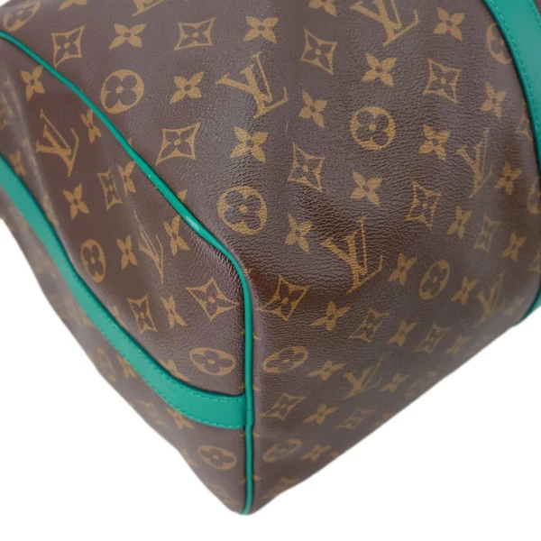 LOUIS VUITTON Keepall 50 Bandouliere Monogram Canvas Travel Bag Green