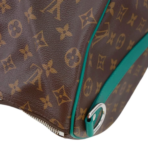 LOUIS VUITTON Keepall 50 Bandouliere Monogram Canvas Travel Bag Green