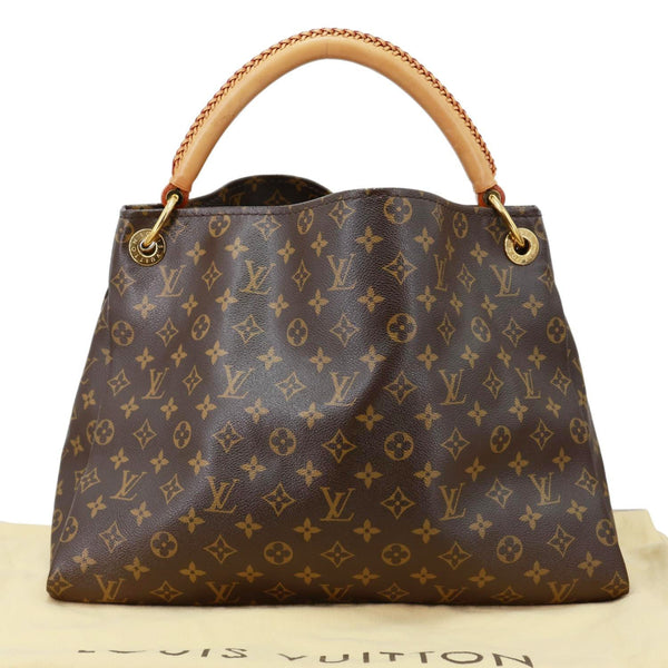 LOUIS VUITTON Artsy MM Monogram Canvas Hobo Shoulder Bag Brown