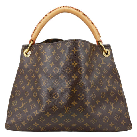 LOUIS VUITTON Artsy MM Monogram Canvas Hobo Shoulder Bag Brown