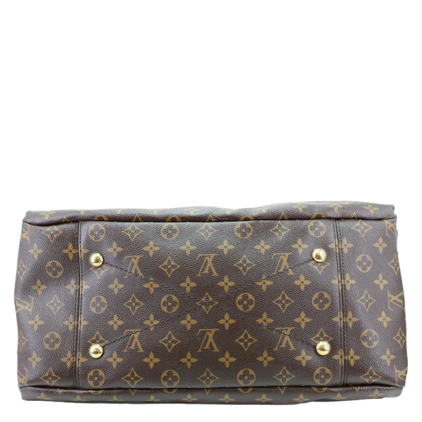 LOUIS VUITTON Artsy MM Monogram Canvas Hobo Shoulder Bag Brown