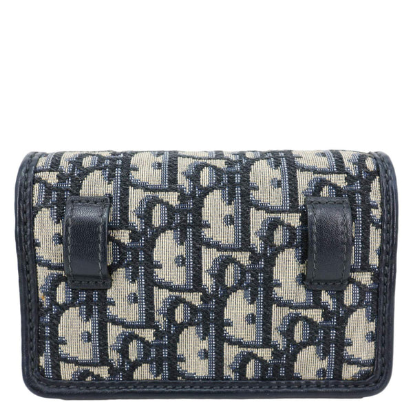CHRISTIAN DIOR 30 Montaigne 2 In 1 Nano Jacquard Oblique Pouch Blue
