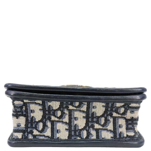 CHRISTIAN DIOR 30 Montaigne 2 In 1 Nano Jacquard Oblique Pouch Blue