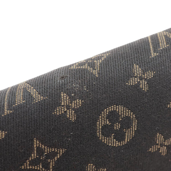 LOUIS VUITTON Monogram Mini Lin Canvas Zippy Wallet Brown