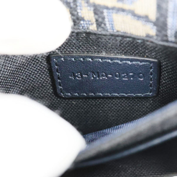 CHRISTIAN DIOR 30 Montaigne 2 In 1 Nano Jacquard Oblique Pouch Blue