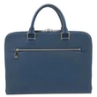 LOUIS VUITTON Porte Documents Slim Taiga Leather Briefcase Bag Ocean