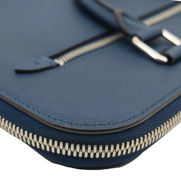 LOUIS VUITTON Porte Documents Slim Taiga Leather Briefcase Bag Ocean