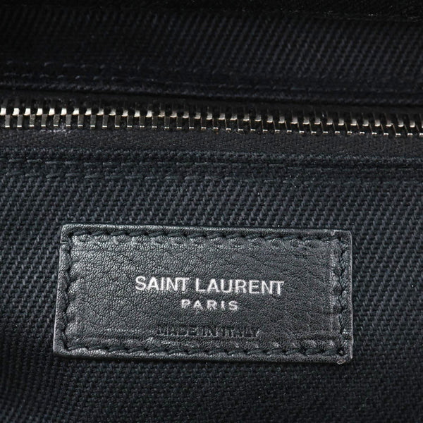 YVES SAINT LAURENT Rive Gauche Leather Tote Bag Black