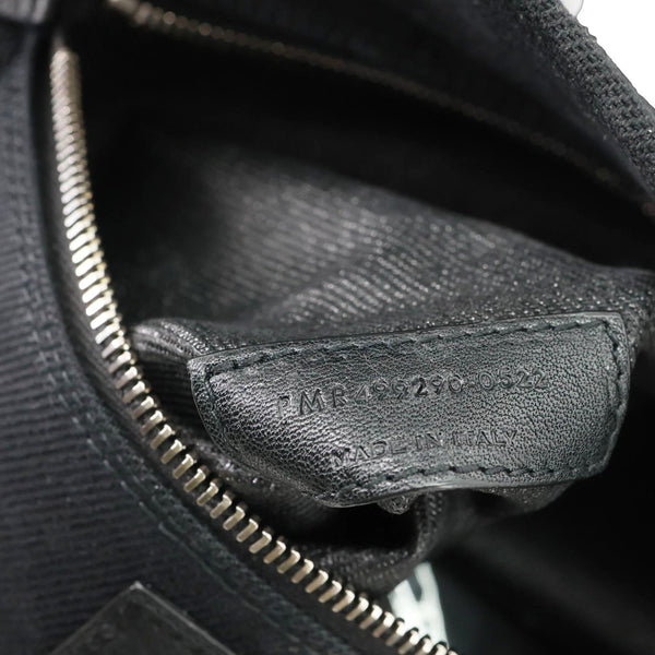 YVES SAINT LAURENT Rive Gauche Leather Tote Bag Black