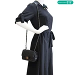 CHANEL Classic Rectangular Flap Mini Quilted Leather Top Handle Crossbody Bag Black
