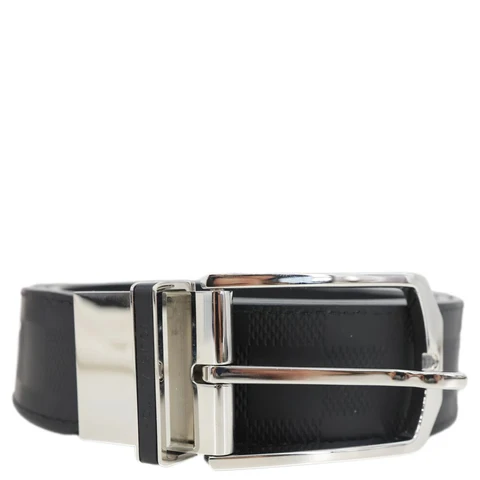 LOUIS VUITTON Damier Infini Belt Black Size 110/44