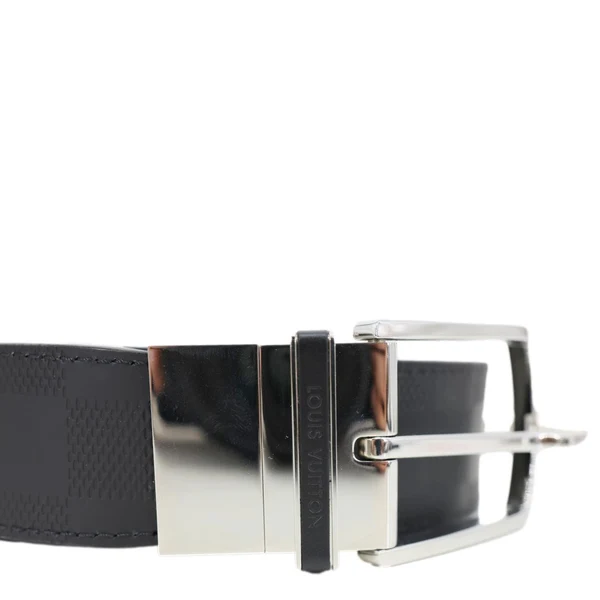 LOUIS VUITTON Damier Infini Belt Black Size 110/44