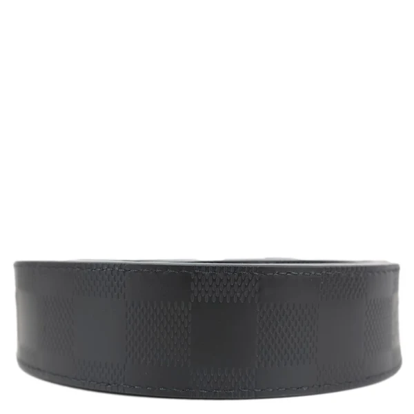 LOUIS VUITTON Damier Infini Belt Black Size 110/44