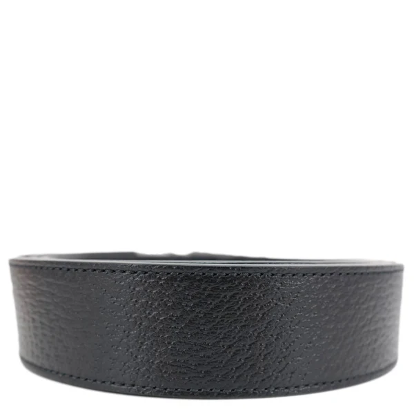 GUCCI Square G Buckle Leather Reversible Belt Black 626974 Size 110/44