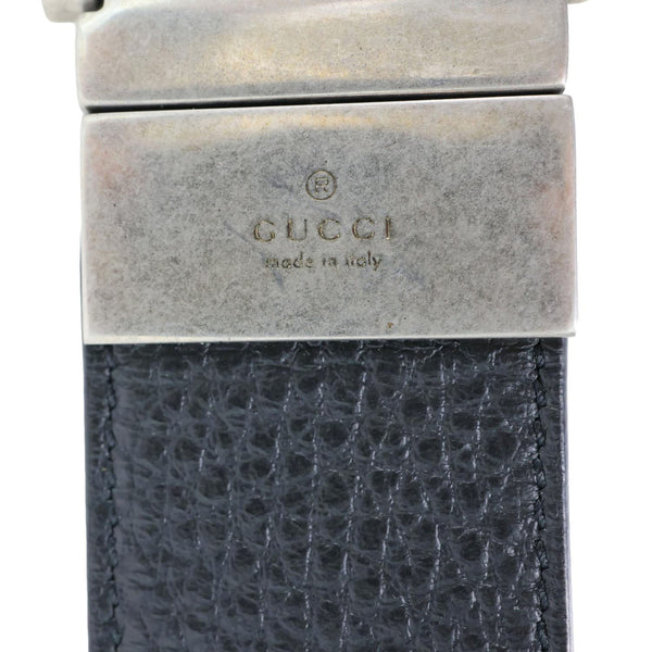 GUCCI GG Buckle Leather Belt Black 627055 110/44