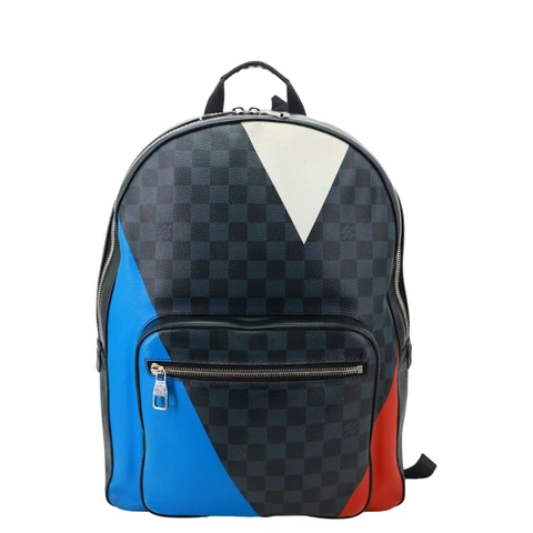 LOUIS VUITTON Josh Americas Cup Regatta Damier Cobalt Canvas Backpack Blue