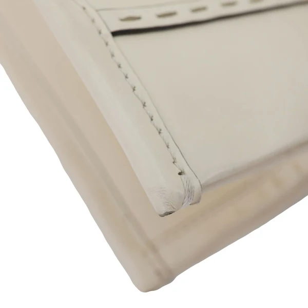 FENDI Sunshine Medium Leather Shopper Tote Bag Cream