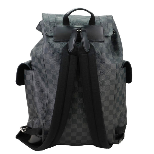 LOUIS VUITTON Christopher PM Damier Graphite Backpack Bag Black
