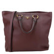 PRADA Vitello Daino Pebbled Calfskin Leather Shopping Tote Bag Burgundy