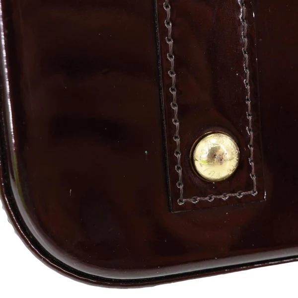 LOUIS VUITTON Alma BB Monogram Vernis Leather Satchel Bag Amarante