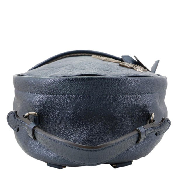 LOUIS VUITTON Flower Pins Monogram Empreinte Leather Backpack Blue