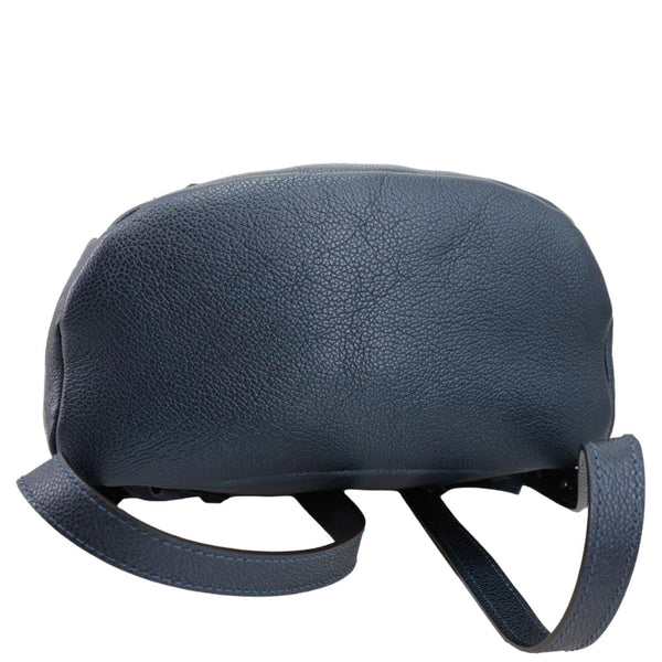 LOUIS VUITTON Flower Pins Monogram Empreinte Leather Backpack Blue