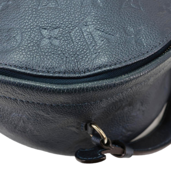 LOUIS VUITTON Flower Pins Monogram Empreinte Leather Backpack Blue