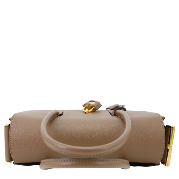 HERMES New Drag 22 Evercolor Leather Shoulder Bag Beige