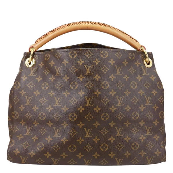 LOUIS VUITTON  Artsy MM Monogram Canvas Hobo Bag Brown