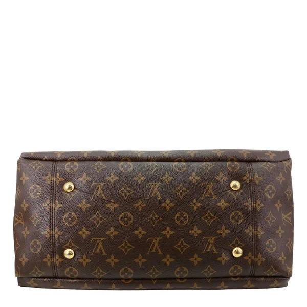 LOUIS VUITTON  Artsy MM Monogram Canvas Hobo Bag Brown