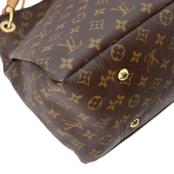 LOUIS VUITTON  Artsy MM Monogram Canvas Hobo Bag Brown