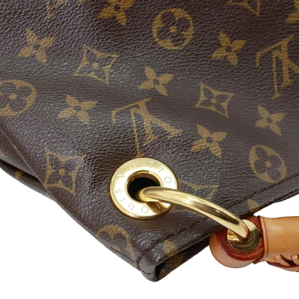 LOUIS VUITTON  Artsy MM Monogram Canvas Hobo Bag Brown