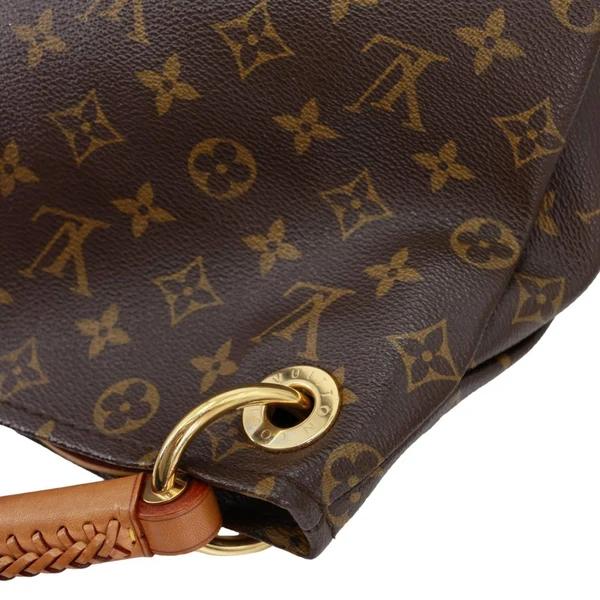 LOUIS VUITTON  Artsy MM Monogram Canvas Hobo Bag Brown