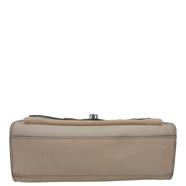 LOUIS VUITTON MyLockMe Fleurs BB Leather Chain Shoulder Bag Cream