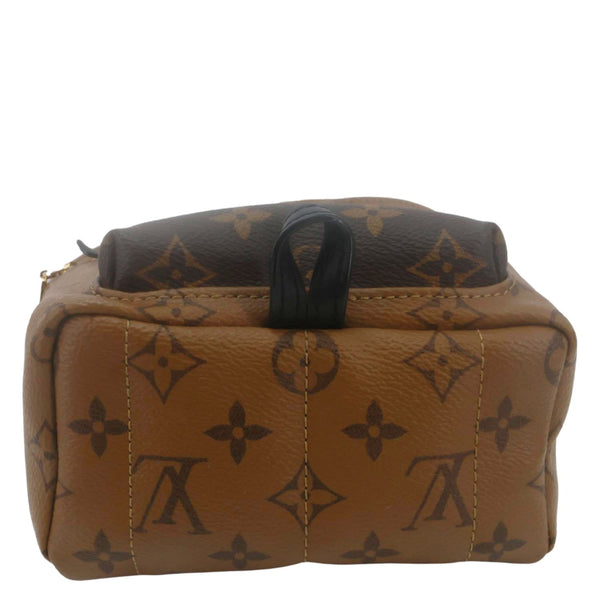 LOUIS VUITTON Palm Springs Mini Monogram Reverse Canvas Backpack Bag Brown