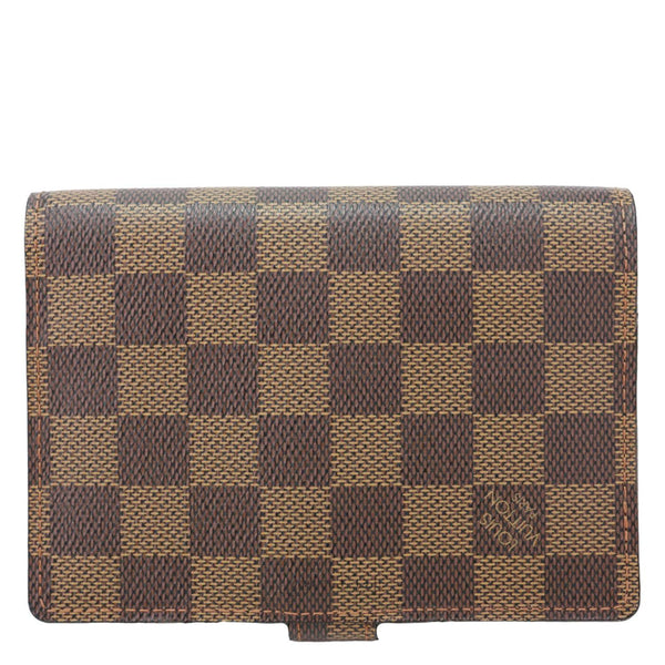 LOUIS VUITTON Agenda Damier Ebene Planner Cover Brown