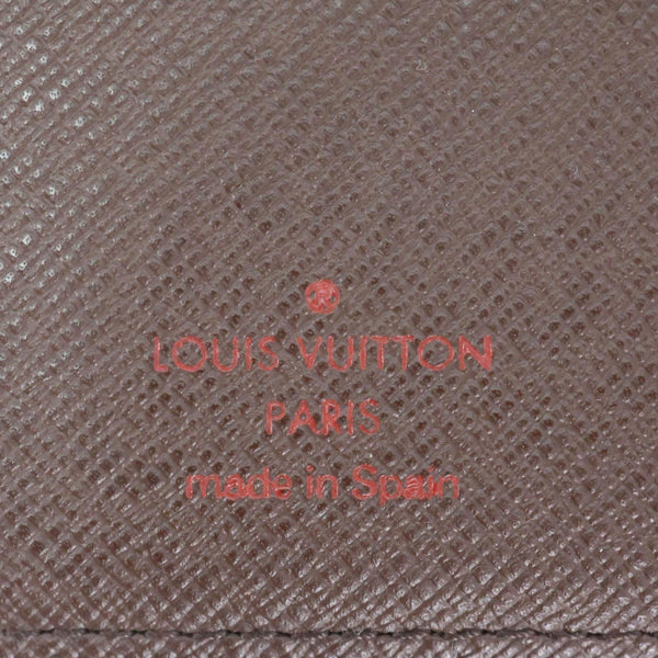 LOUIS VUITTON Agenda Damier Ebene Planner Cover Brown
