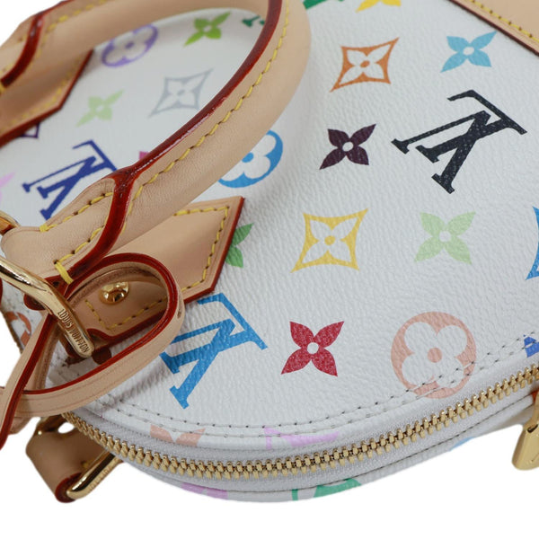 LOUIS VUITTON x TM Alma BB Monogram Multicolor Canvas Crossbody Bag White