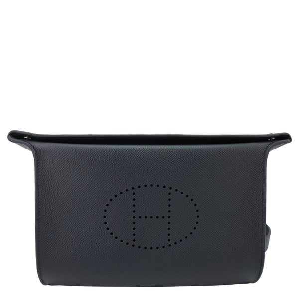 HERMES Videpoches Epsom Calfskin Leather Crossbody Bag Black