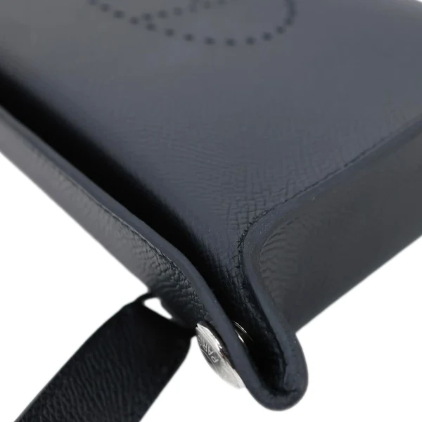 HERMES Videpoches Epsom Calfskin Leather Crossbody Bag Black