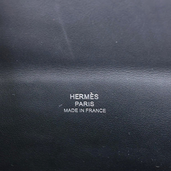 HERMES Videpoches Epsom Calfskin Leather Crossbody Bag Black